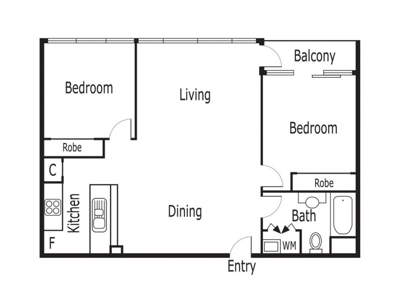 REF 22487/28 Bank Street, South Melbourne VIC 3205 Floorplan