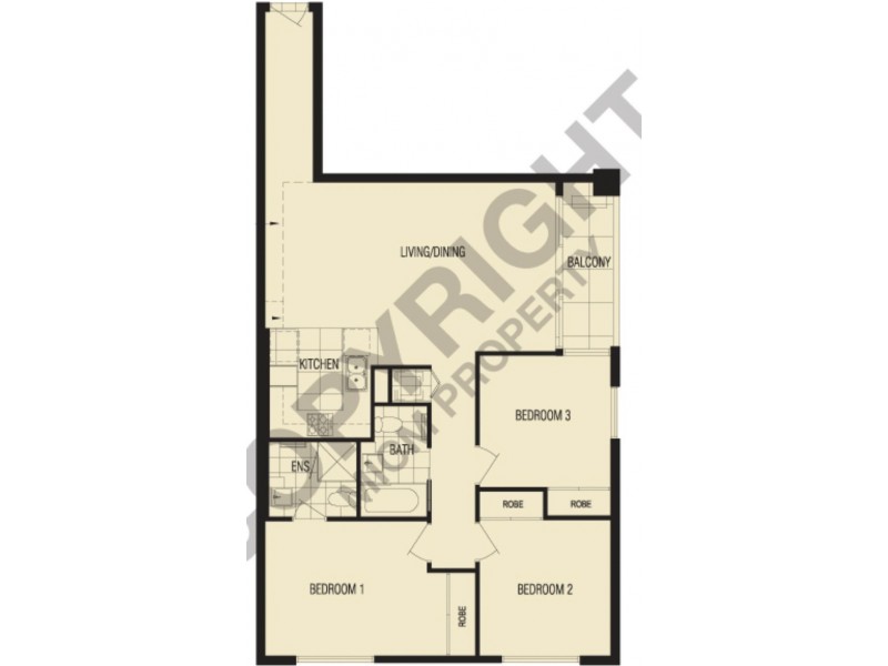 REF 22490/58 Jeffcott Street, West Melbourne VIC 3003 Floorplan
