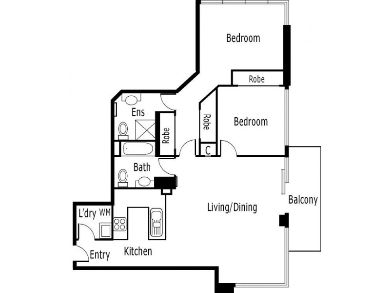105/100 Kavanagh Street, Southbank VIC 3006 Floorplan