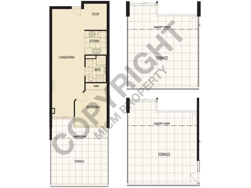 REF 22524/58 Jeffcott Street, West Melbourne VIC 3003 Floorplan
