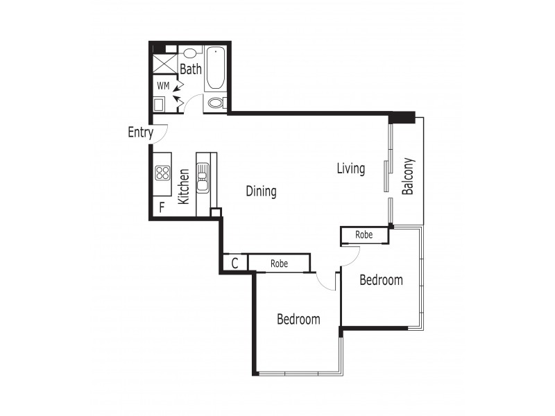 207/173 City Road, Southbank VIC 3006 Floorplan