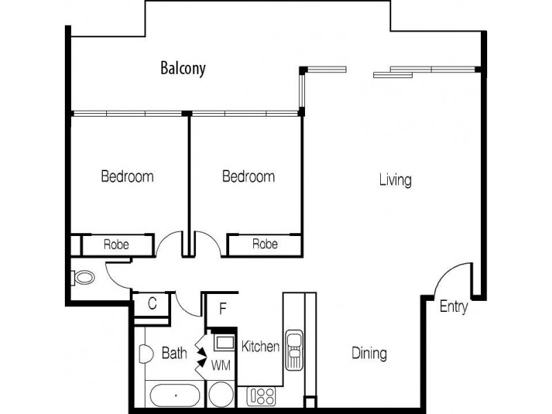 REF 22540/33 Jeffcott Street, West Melbourne VIC 3003 Floorplan