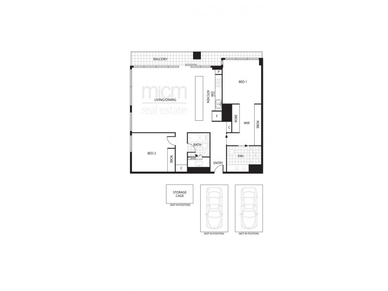 3305/1 Freshwater Place, Southbank VIC 3006 Floorplan