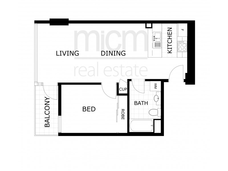 2009/163 City Road, Southbank VIC 3006 Floorplan