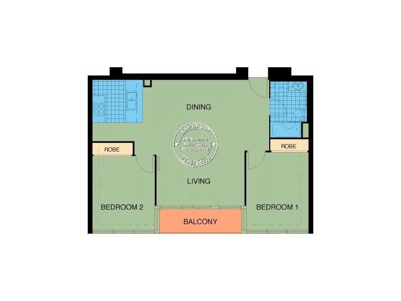 REF 22590/416 St Kilda Road, Melbourne VIC 3004 Floorplan