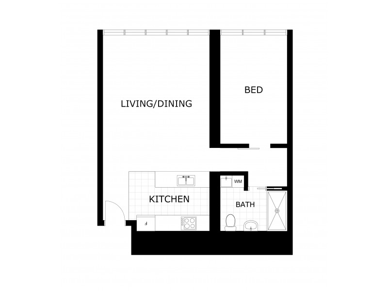 3809/1 Freshwater Place, Southbank VIC 3006 Floorplan