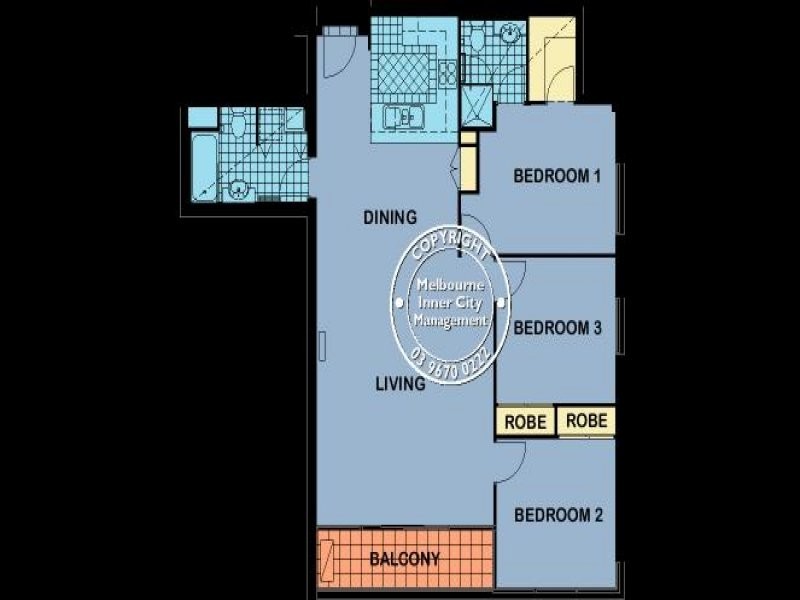 REF 22618/99 Whiteman Street, Southbank VIC 3006 Floorplan