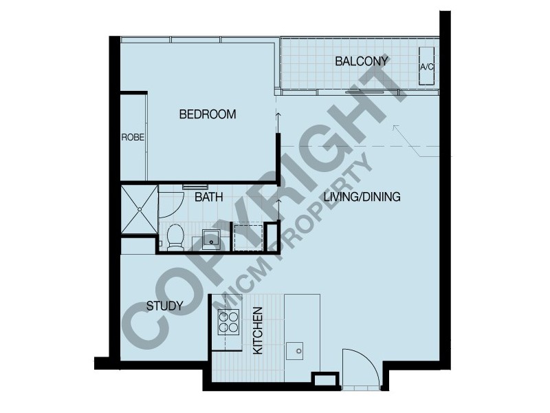 2012/63 Whiteman Street, Southbank VIC 3006 Floorplan