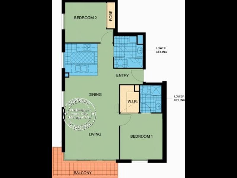 REF 22664/79 Whiteman Street, Southbank VIC 3006 Floorplan