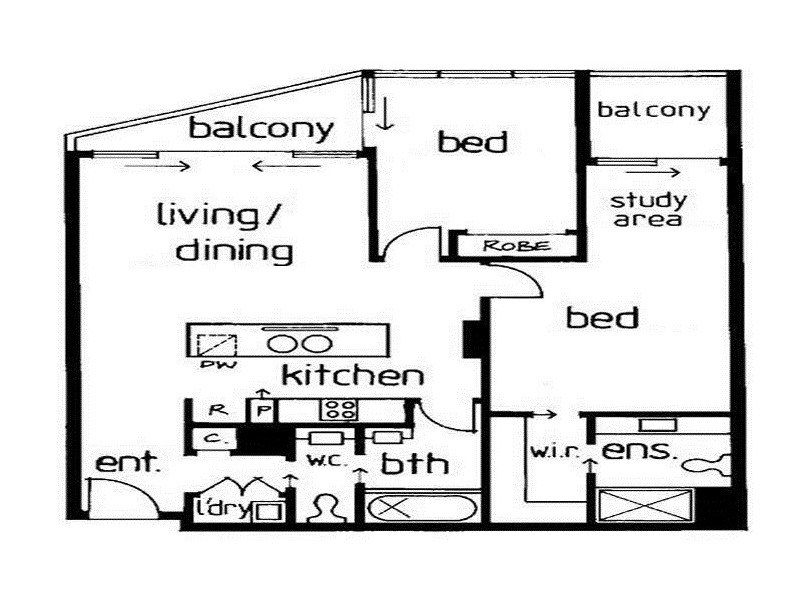 614/60 Siddeley Street, Docklands VIC 3008 Floorplan