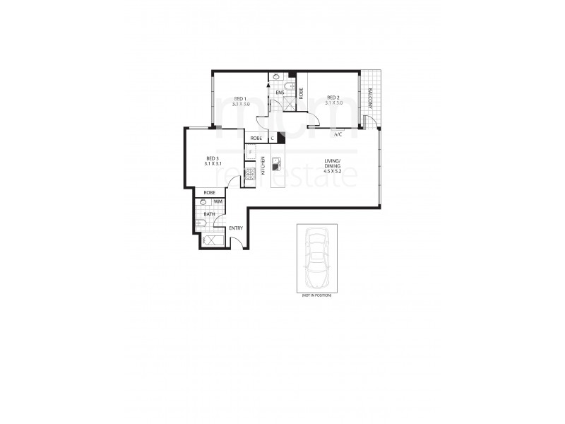 73/416 St Kilda Road, Melbourne VIC 3004 Floorplan