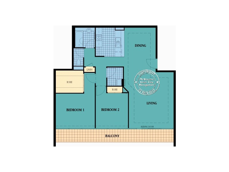 45/33 La Trobe Street, Melbourne VIC 3000 Floorplan