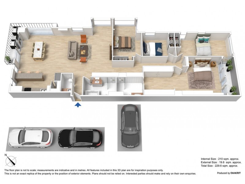 213/83 Whiteman Street, Southbank VIC 3006 Floorplan