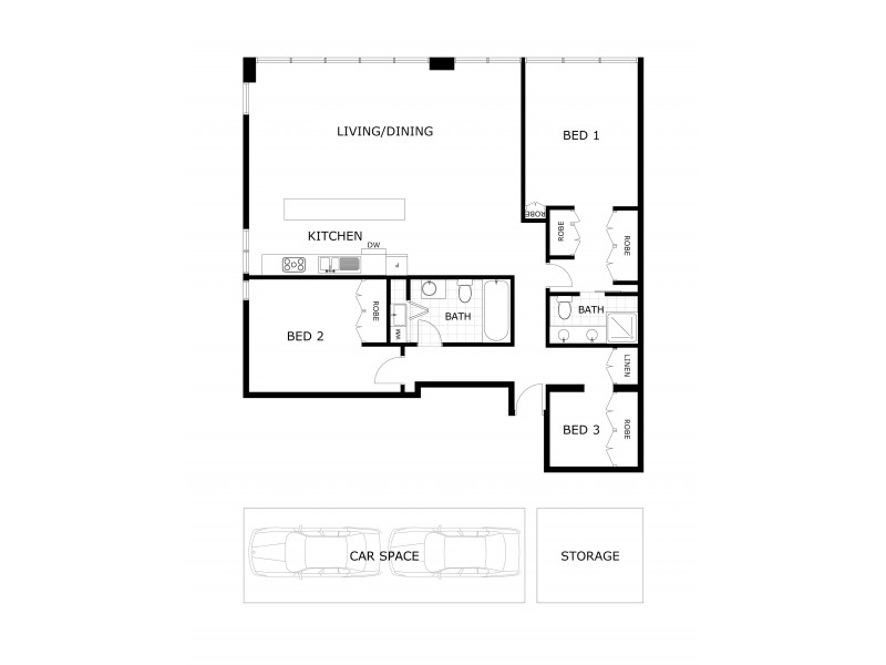 4511/1 Queensbridge Street, Southbank VIC 3006 Floorplan