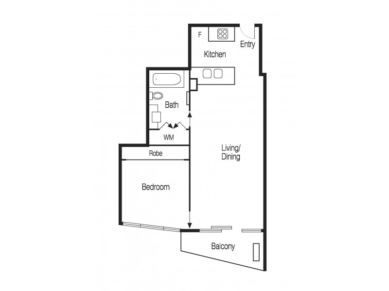 3007/180 City Road, Southbank VIC 3006 Floorplan