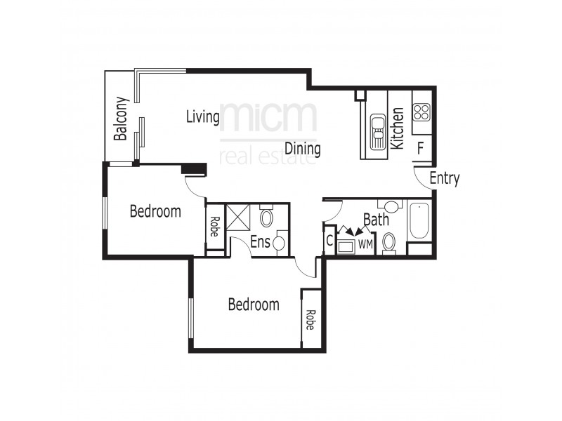 168/99 Whiteman Street, Southbank VIC 3006 Floorplan