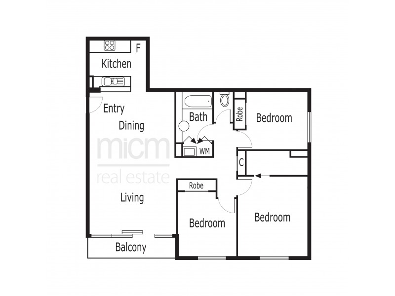 103/33 La Trobe Street, Melbourne VIC 3000 Floorplan
