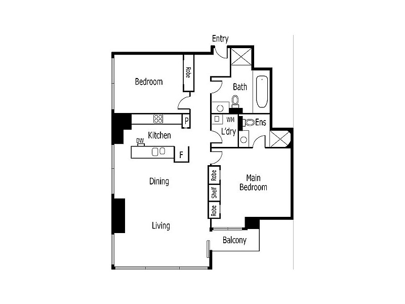 5805/7 Riverside Quay, Southbank VIC 3006 Floorplan