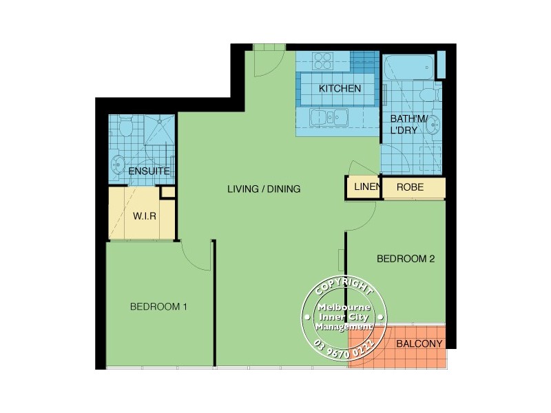 REF 22801/22 Kavanagh Street, Southbank VIC 3006 Floorplan