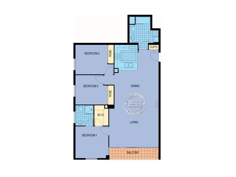 REF 22840/39 Dorcas Street, South Melbourne VIC 3205 Floorplan