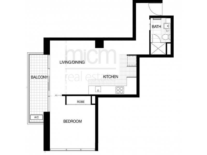 1504/63 Whiteman Street, Southbank VIC 3006 Floorplan