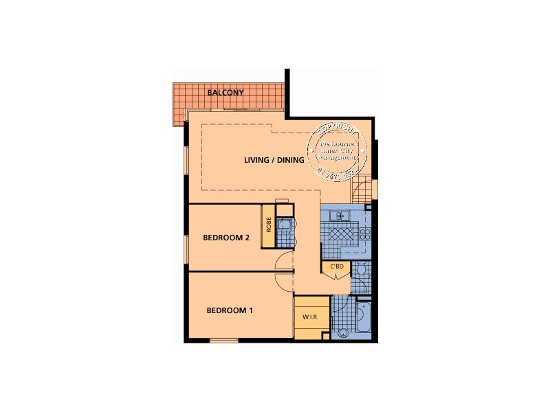 REF 22875/418 St Kilda Road, Melbourne VIC 3004 Floorplan