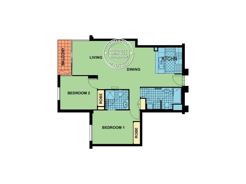 REF 22887/99 Whiteman Street, Southbank VIC 3006 Floorplan