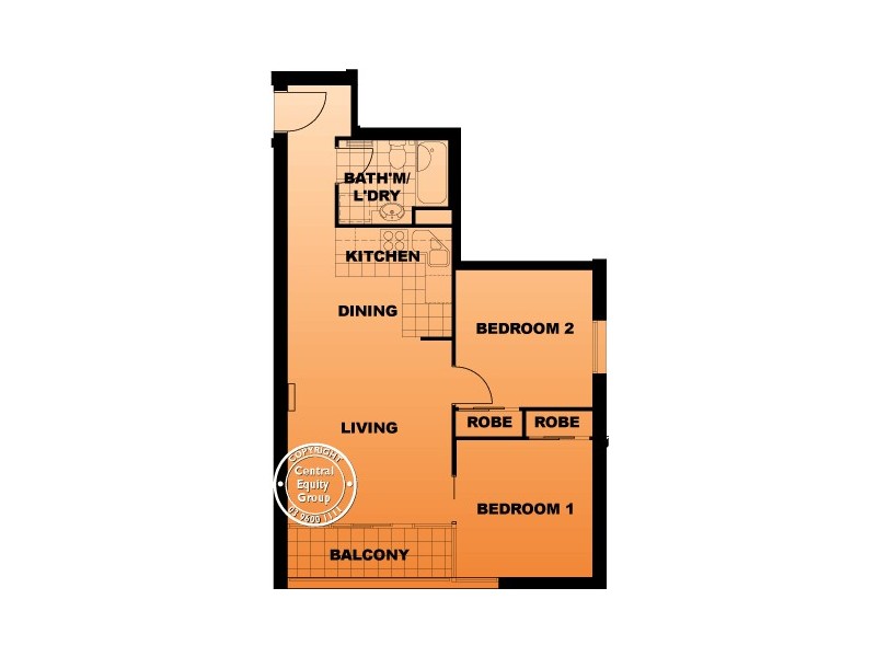 REF 22911/118 Dudley Street, West Melbourne VIC 3003 Floorplan
