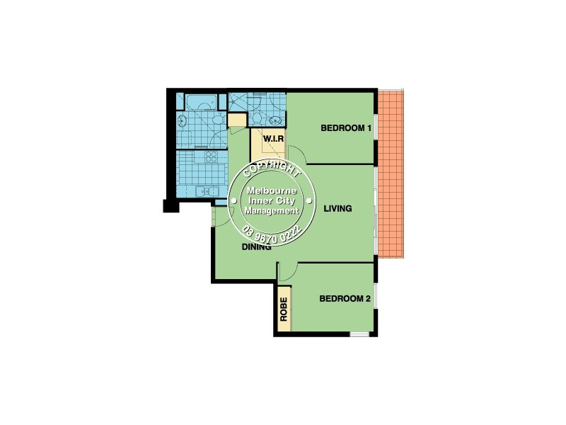 REF 22924/163 City Road, Southbank VIC 3006 Floorplan