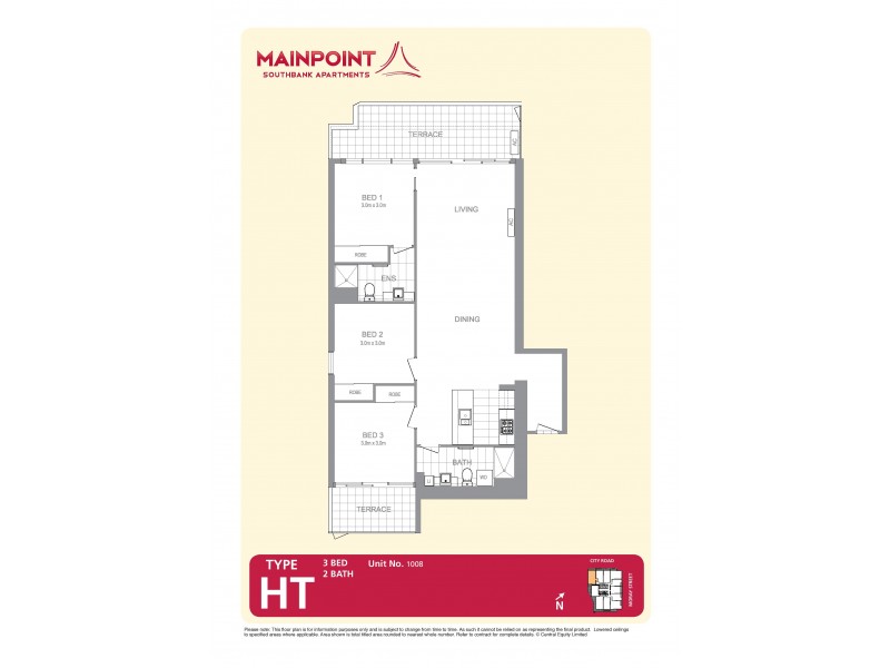 REF 38001/241 City Road, Southbank VIC 3006 Floorplan