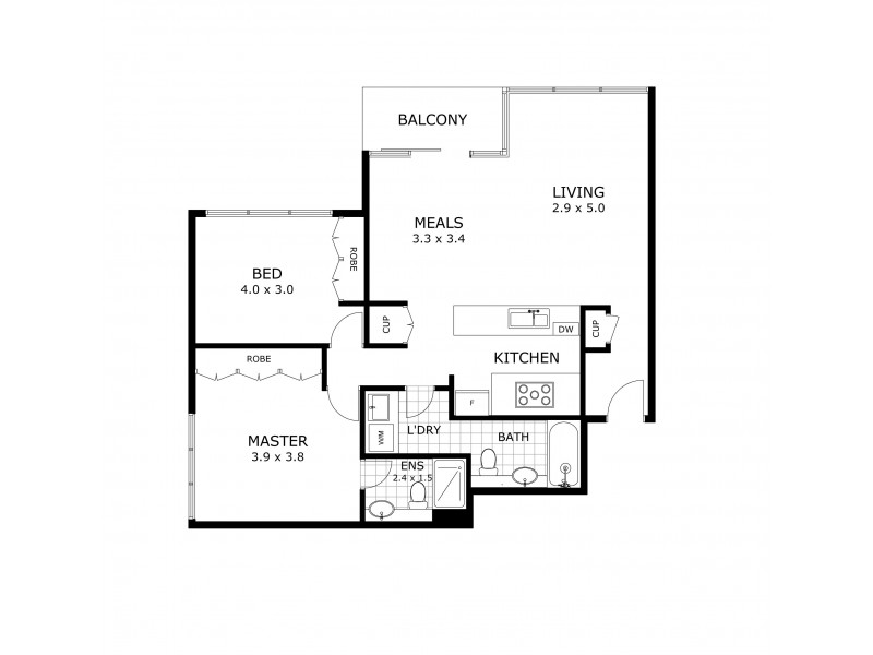 REF 22981/14 Kavanagh Street, Southbank VIC 3006 Floorplan