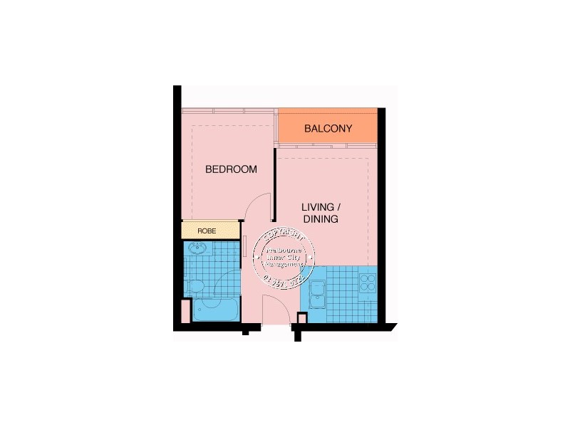 REF 23003/416 St Kilda Road, Melbourne VIC 3004 Floorplan