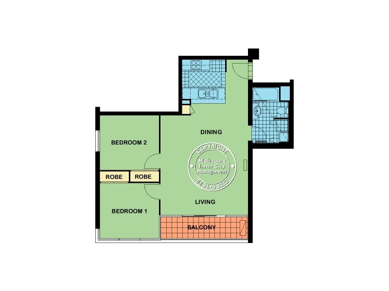REF 23005/99 Whiteman Street, Southbank VIC 3006 Floorplan