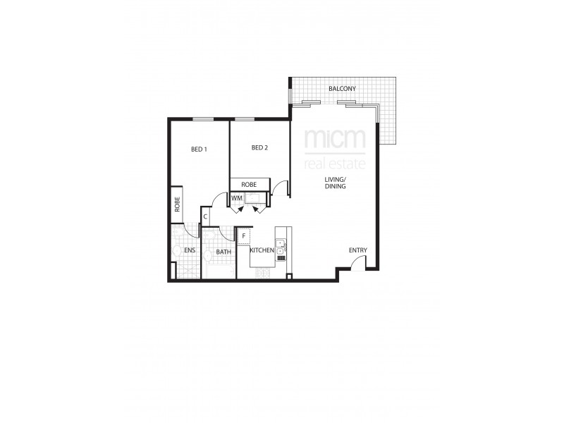 508/102 Wells Street, Southbank VIC 3006 Floorplan
