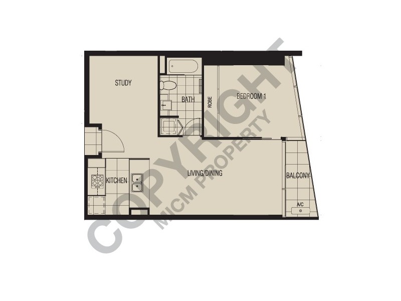 1703/180 City Road, Southbank VIC 3006 Floorplan