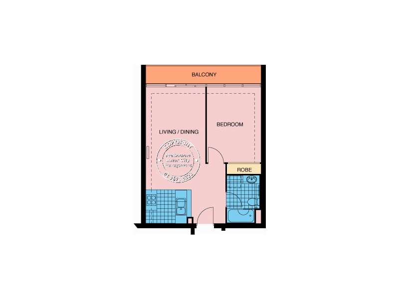 REF 23033/416 St Kilda Road, Melbourne VIC 3000 Floorplan