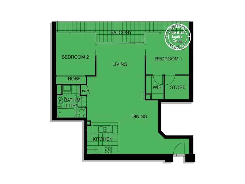 REF 23036/100 Kavanagh Street, Southbank VIC 3006 Floorplan