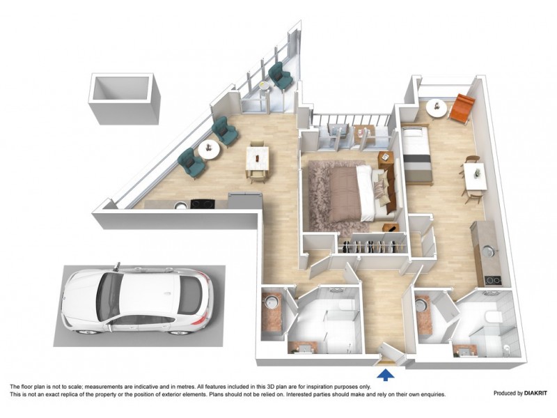 2710/100 Harbour Esplanade, Docklands VIC 3008 Floorplan
