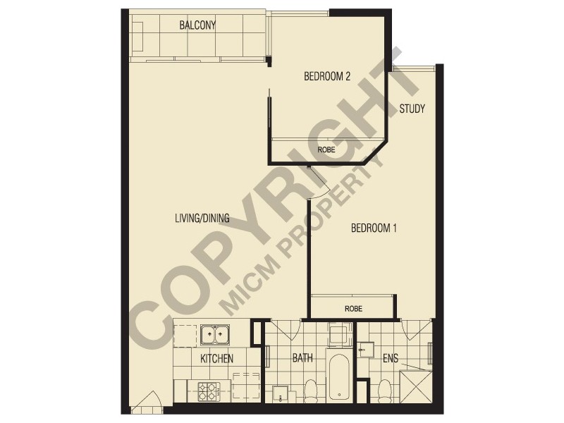 700/58 Jeffcott Street, West Melbourne VIC 3003 Floorplan