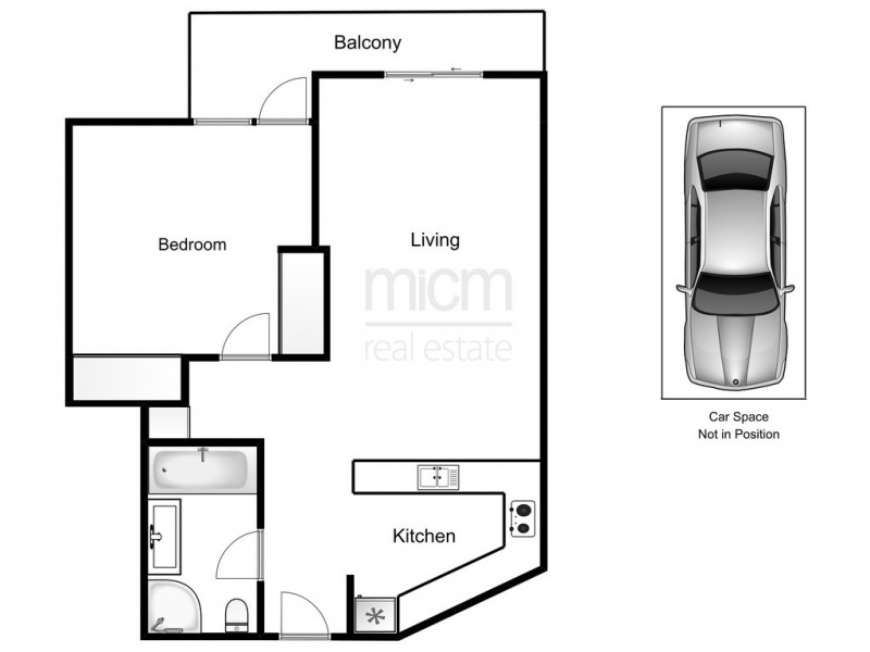 1105/26 Southgate Avenue, Southbank VIC 3006 Floorplan