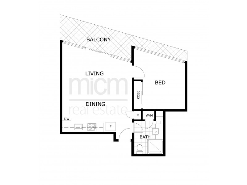 1114/100 Harbour Esplanade, Docklands VIC 3008 Floorplan