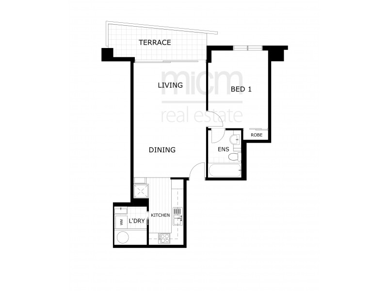 2309/45 Haig Street, Southbank VIC 3006 Floorplan