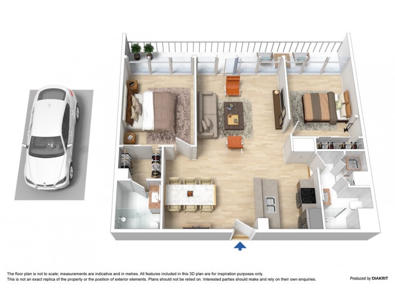 713/38 Bank Street, South Melbourne VIC 3205 Floorplan