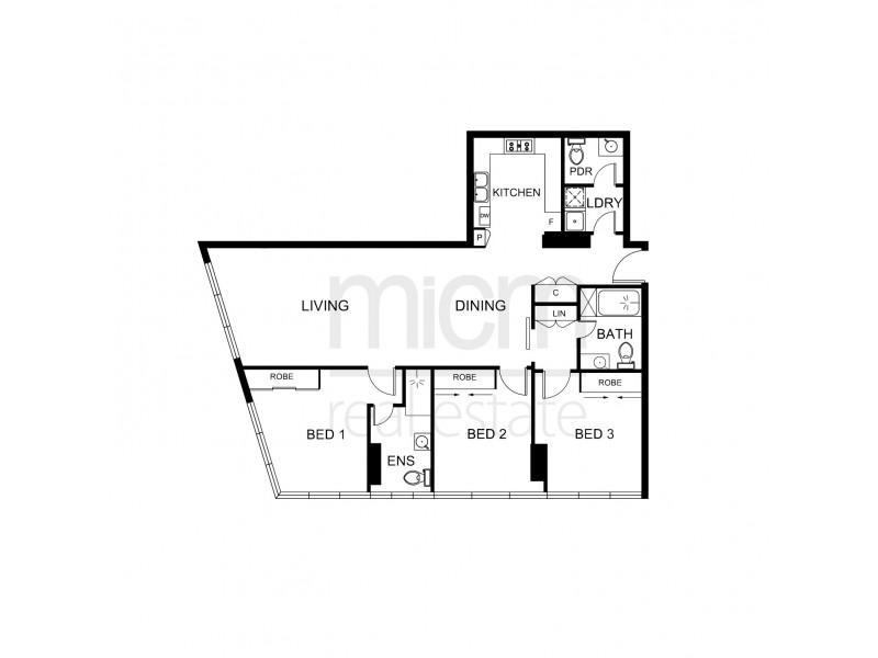 4605/35 Queensbridge Street, Southbank VIC 3006 Floorplan
