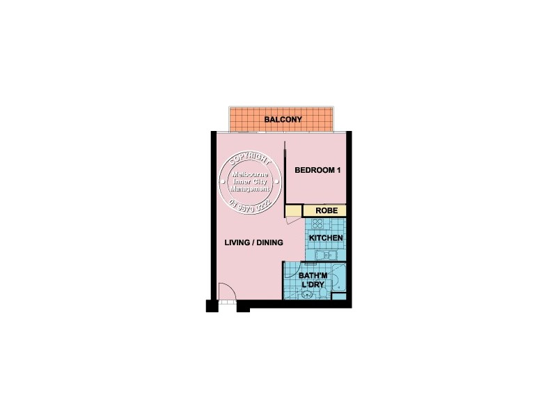 REF 23096/668 Bourke Street, Melbourne VIC 3000 Floorplan