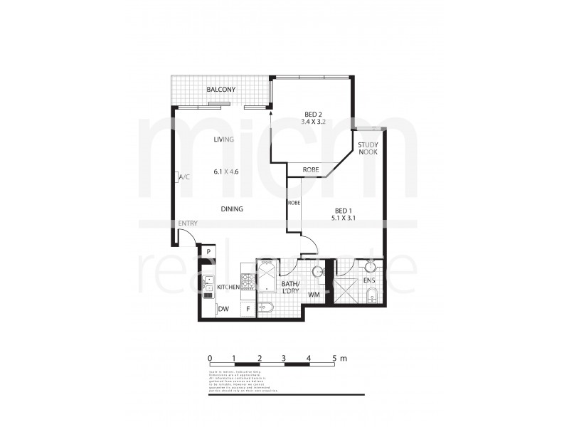 2106/668 Bourke Street, Melbourne VIC 3000 Floorplan