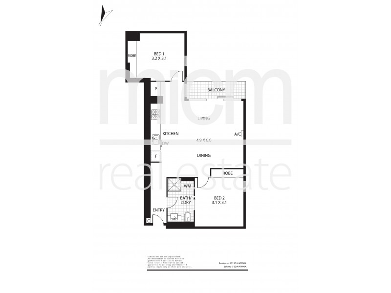1407/241 City Road, Southbank VIC 3006 Floorplan