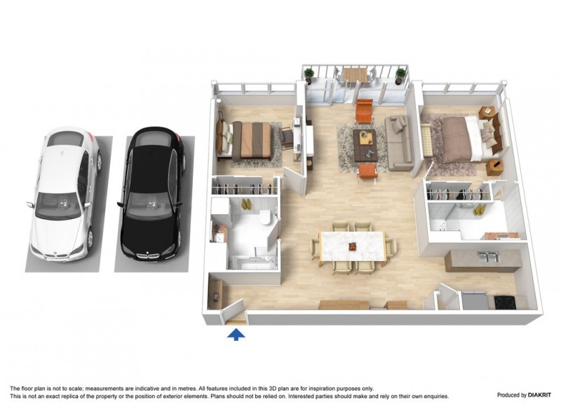 1000/668 Bourke Street, Melbourne VIC 3000 Floorplan