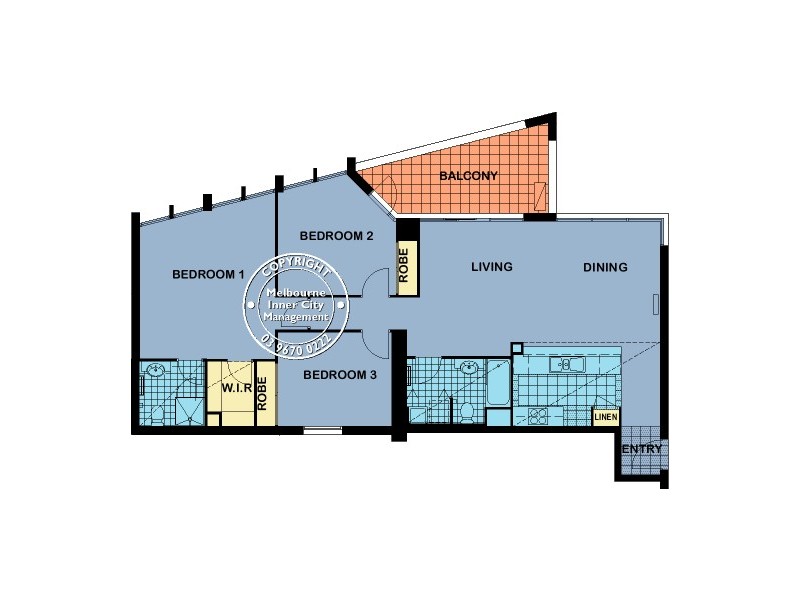 26/83 Whiteman Street, Southbank VIC 3006 Floorplan
