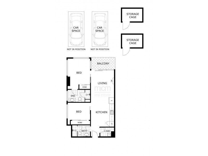 2702/118 A’Beckett Street, Melbourne VIC 3000 Floorplan